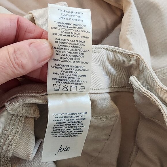 Joie Park Cargo pants Peyote zipper ankle cropped - Picture 4 of 12